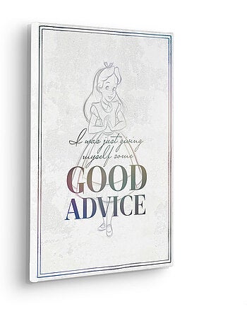 Tableau mural alice just saying 40x30 cm