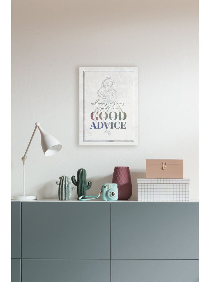 Tableau mural alice just saying 40x30 cm Multicolore - Kiabi