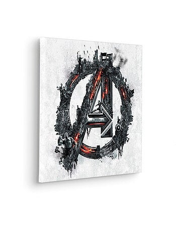 Tableau mural avengers big a logo 40x40 cm