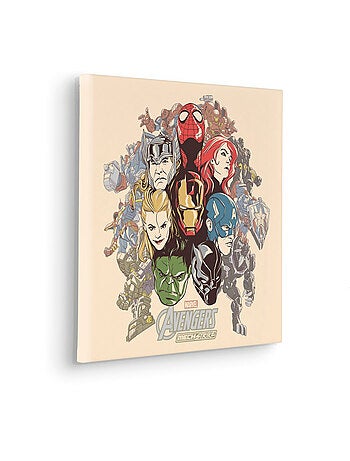 Tableau mural avengers strike back 40x40 cm