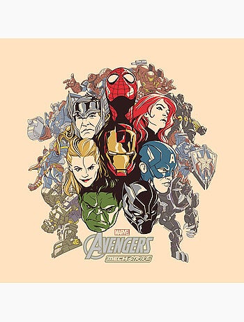 Tableau mural avengers strike back 40x40 cm