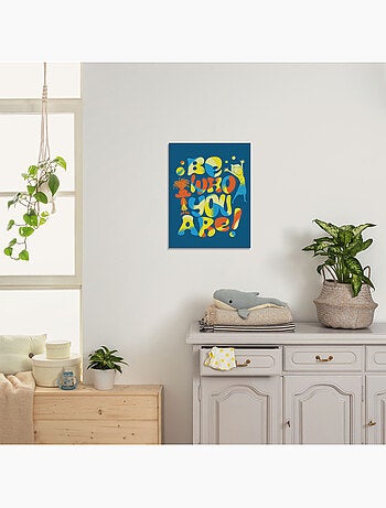 Tableau mural disney and pixar vice versa be who you are 40x30 cm