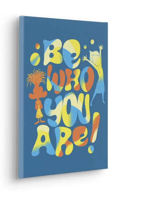 Tableau mural disney and pixar vice versa be who you are 40x30 cm - Kiabi