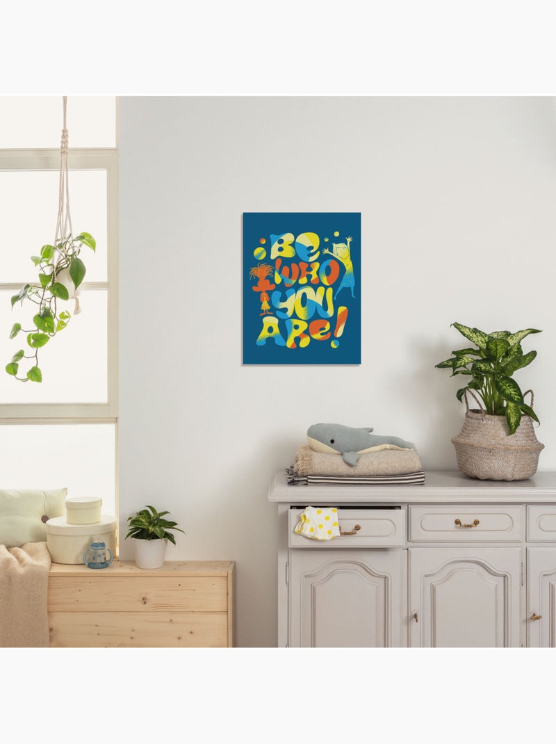 Tableau mural disney and pixar vice versa be who you are 40x30 cm Multicolore - Kiabi