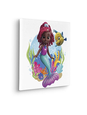 Tableau mural disney ariel baby mermaid 40x40 cm
