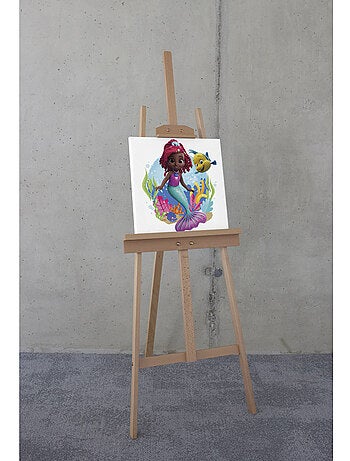 Tableau mural disney ariel baby mermaid 40x40 cm