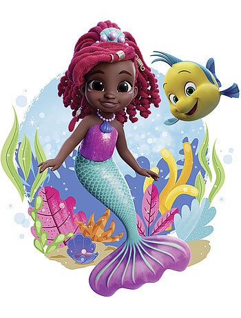 Tableau mural disney ariel baby mermaid 40x40 cm