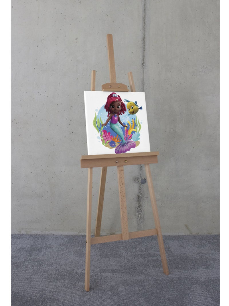 Tableau mural disney ariel baby mermaid 40x40 cm Multicolore - Kiabi