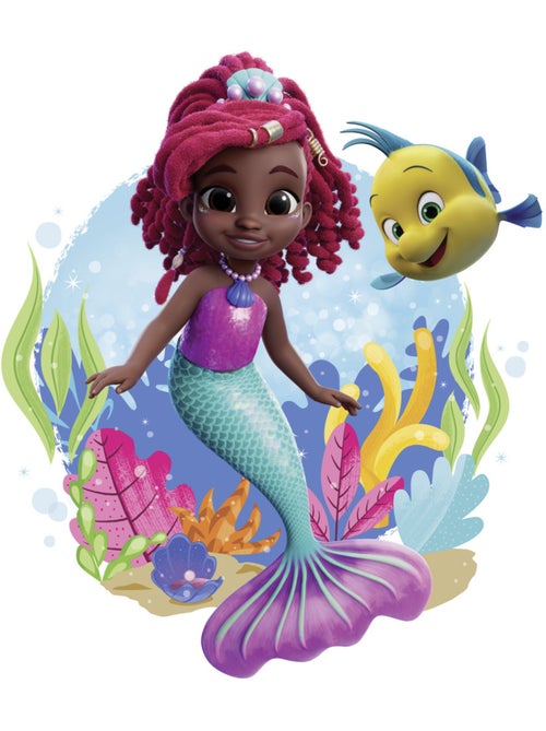 Tableau mural disney ariel baby mermaid 40x40 cm - Kiabi