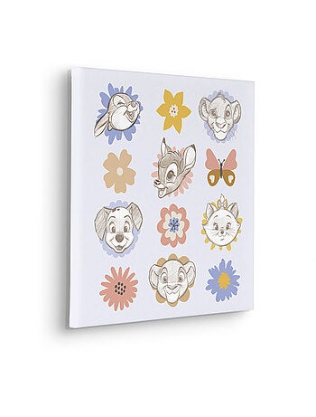Tableau mural disney classics flowerheads 40x40 cm