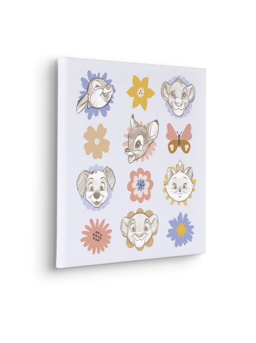 Tableau mural disney classics flowerheads 40x40 cm - Kiabi