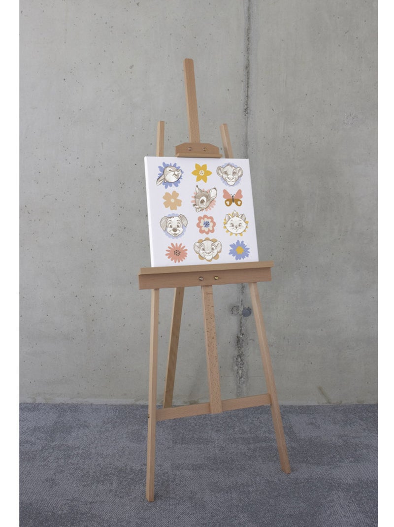 Tableau mural disney classics flowerheads 40x40 cm Multicolore - Kiabi