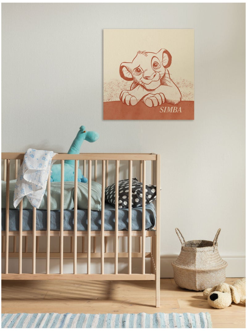 Tableau mural disney le roi lion it´s simba 40x40 cm Multicolore - Kiabi