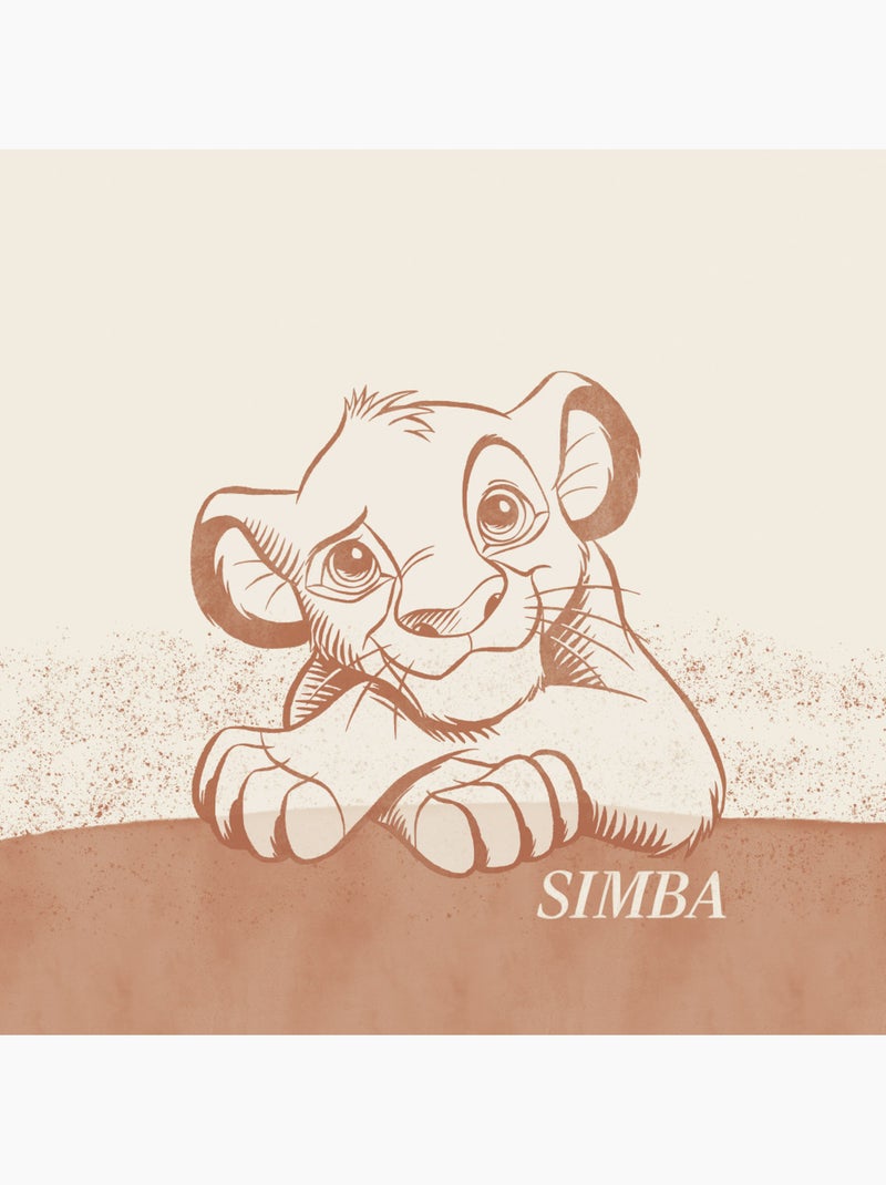 Tableau mural disney le roi lion it´s simba 40x40 cm Multicolore - Kiabi