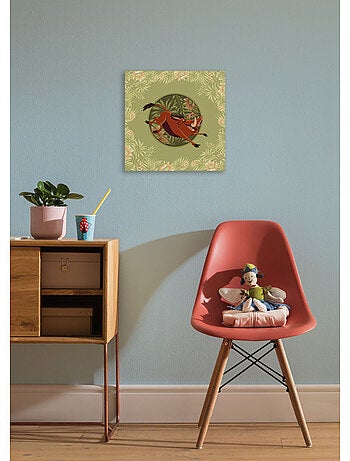 Tableau mural disney le roi lion wild and free since 1994 40x40 cm