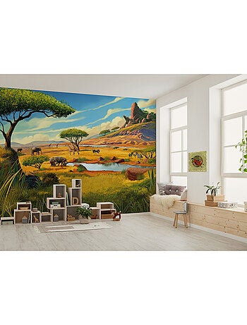 Tableau mural disney le roi lion wild and free since 1994 40x40 cm