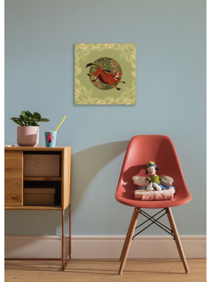 Tableau mural disney le roi lion wild and free since 1994 40x40 cm Multicolore - Kiabi