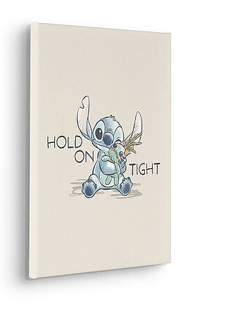 Tableau mural disney lilo and stitch hold on tight 40x30 cm
