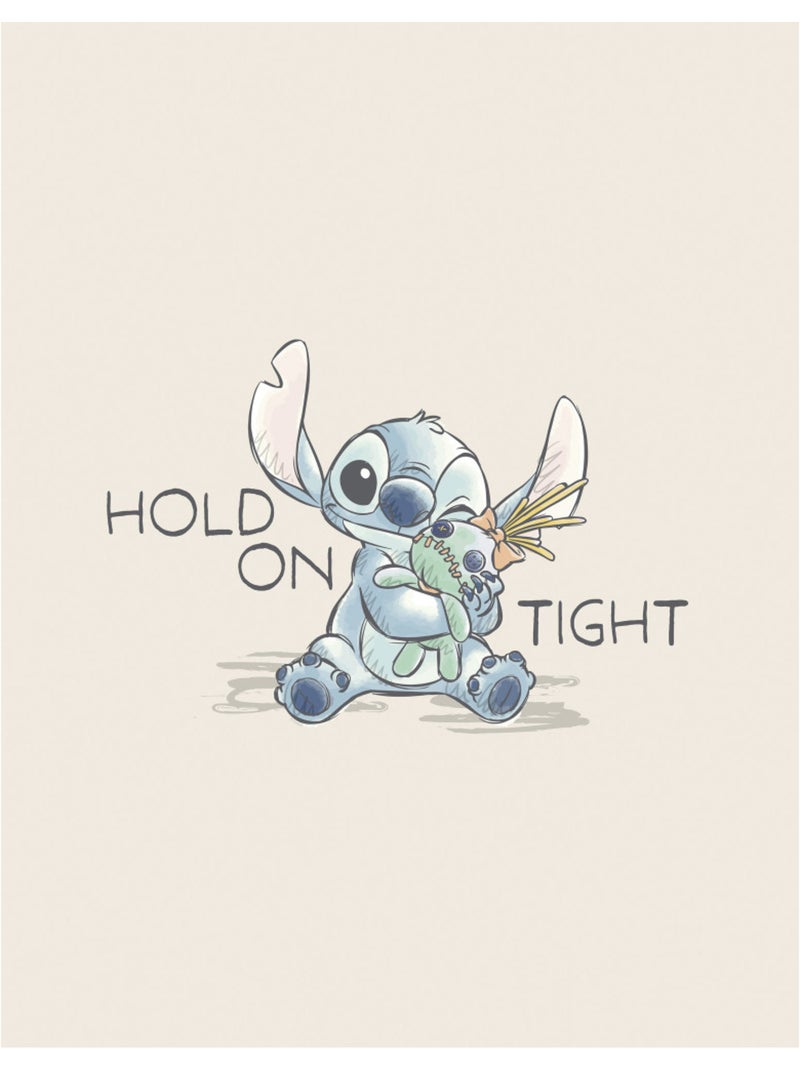 Tableau mural disney lilo and stitch hold on tight 40x30 cm Multicolore - Kiabi