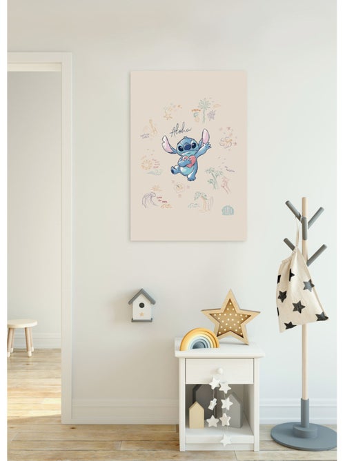 Tableau mural disney lilo and stitch in the sun 90x60 cm - Kiabi