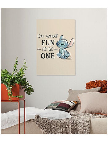 Tableau mural disney lilo and stitch oh what fun 60x40 cm