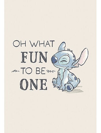 Tableau mural disney lilo and stitch oh what fun 60x40 cm