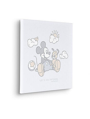 Tableau mural disney mickey mouse let's go outside 40x40 cm