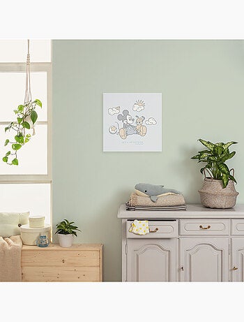 Tableau mural disney mickey mouse let's go outside 40x40 cm