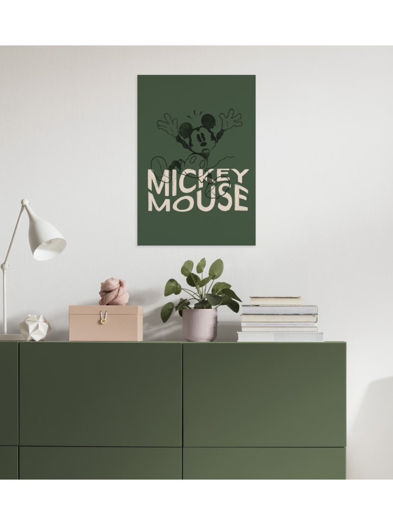 Tableau mural disney mickey mouse wavy 60x40 cm Multicolore - Kiabi