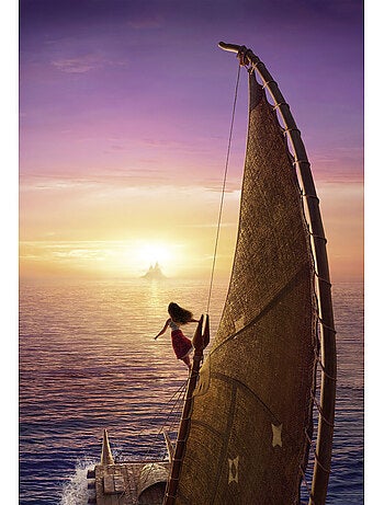 Tableau mural disney vaiana 2 to the horizon 90x60 cm