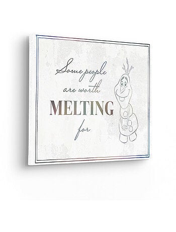 Tableau mural la reine des neiges olaf stay here 40x30 cm