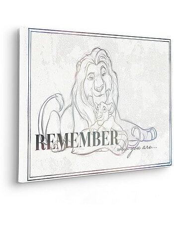 Tableau mural le roi lion be yourself 60x40 cm