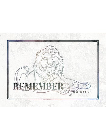 Tableau mural le roi lion be yourself 60x40 cm
