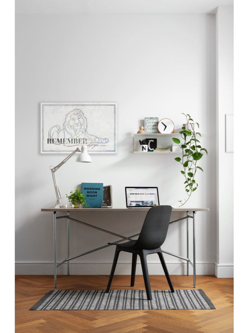 Tableau mural le roi lion be yourself 60x40 cm Multicolore - Kiabi