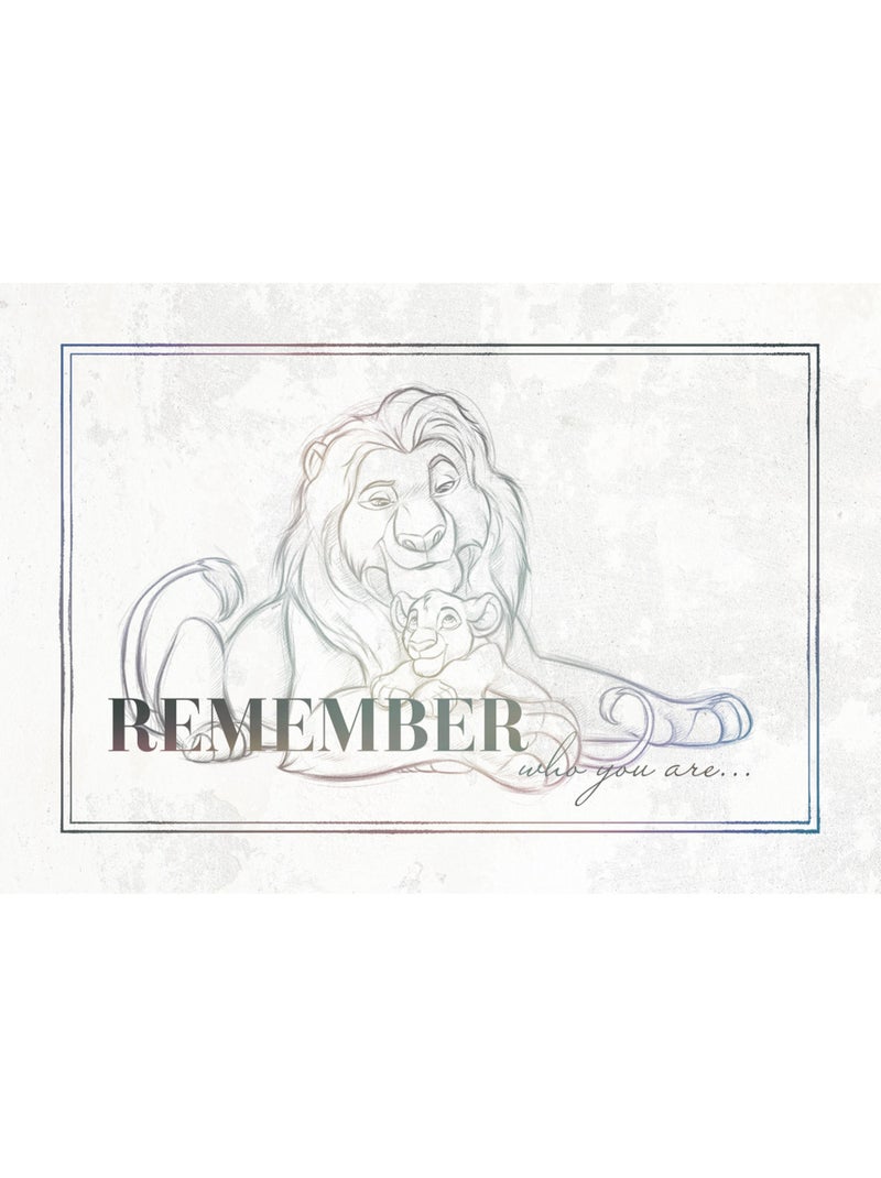 Tableau mural le roi lion be yourself 60x40 cm Multicolore - Kiabi