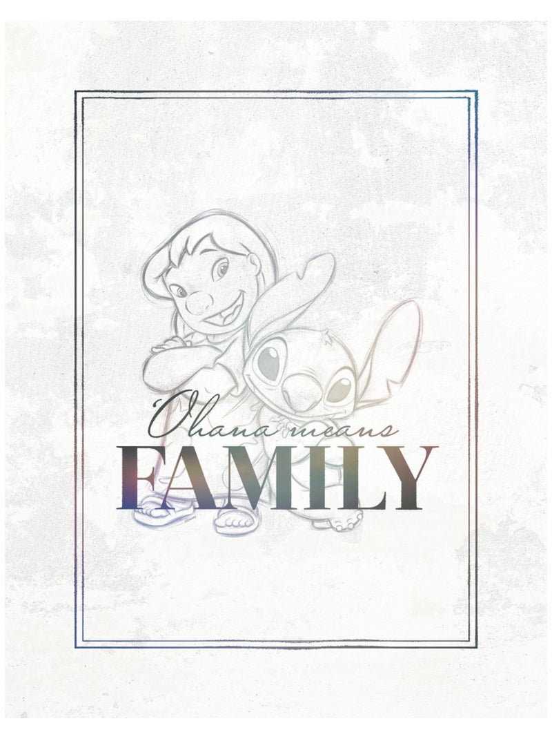 Tableau mural lilo & stitch family goals 40x30 cm Multicolore - Kiabi