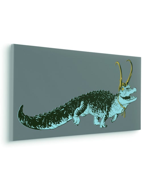 Tableau mural loki alligator variance 40x90 cm - Kiabi