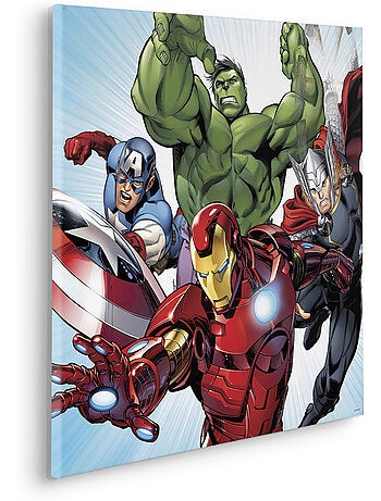 Tableau mural Marvel Avengers Teampower 60x60 cm
