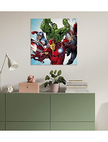 Tableau mural Marvel Avengers Teampower 60x60 cm