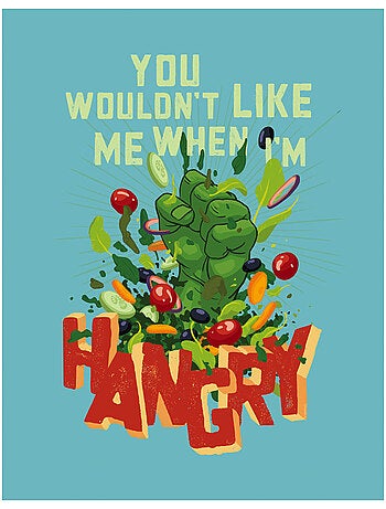 Tableau mural marvel hangry 40x30 cm