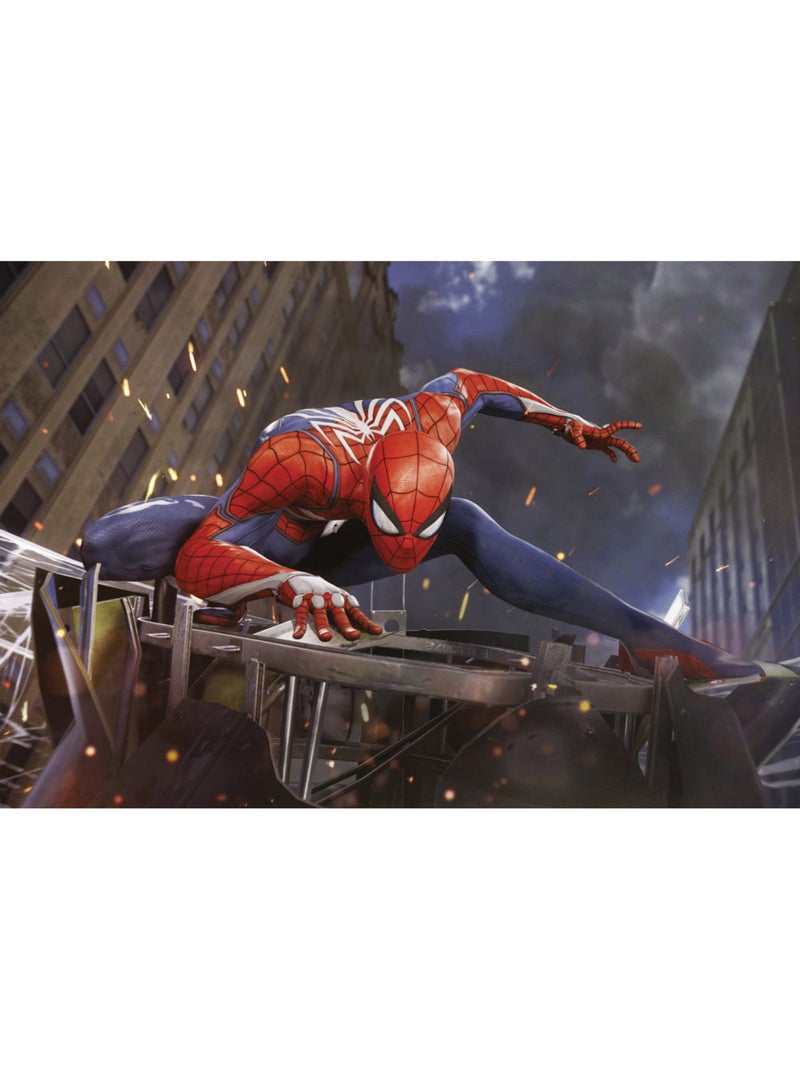 Tableau mural marvel spider-man landing 60x90 cm Multicolore - Kiabi