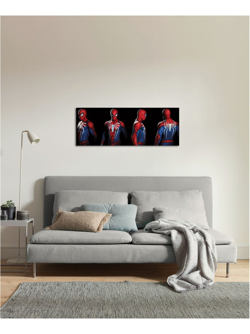 Tableau mural marvel spider-man portrait photos 30x90 cm Multicolore - Kiabi