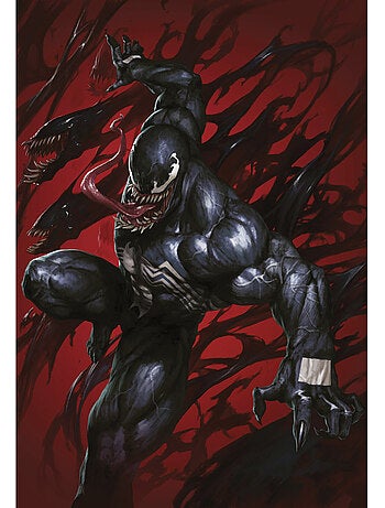 Tableau mural marvel venom symbiont red 60x40 cm