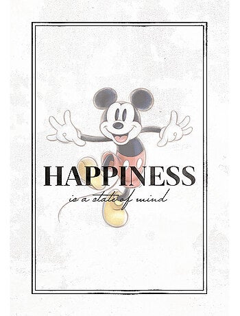 Tableau mural mickey be kind 60x40 cm