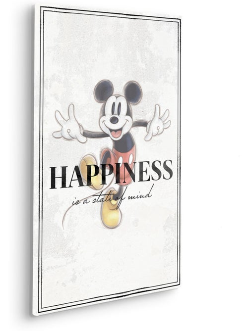 Tableau mural mickey be kind 60x40 cm - Kiabi