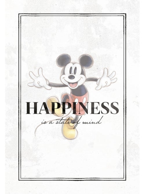 Tableau mural mickey be kind 60x40 cm - Kiabi