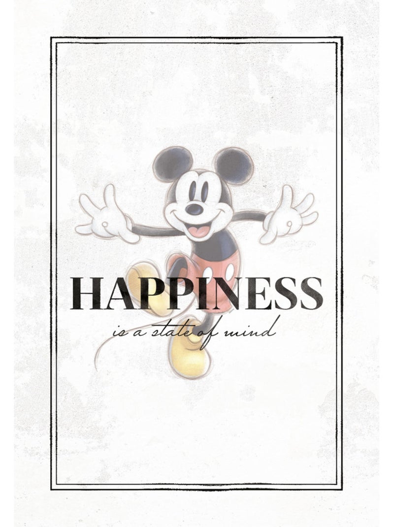Tableau mural mickey be kind 60x40 cm Multicolore - Kiabi