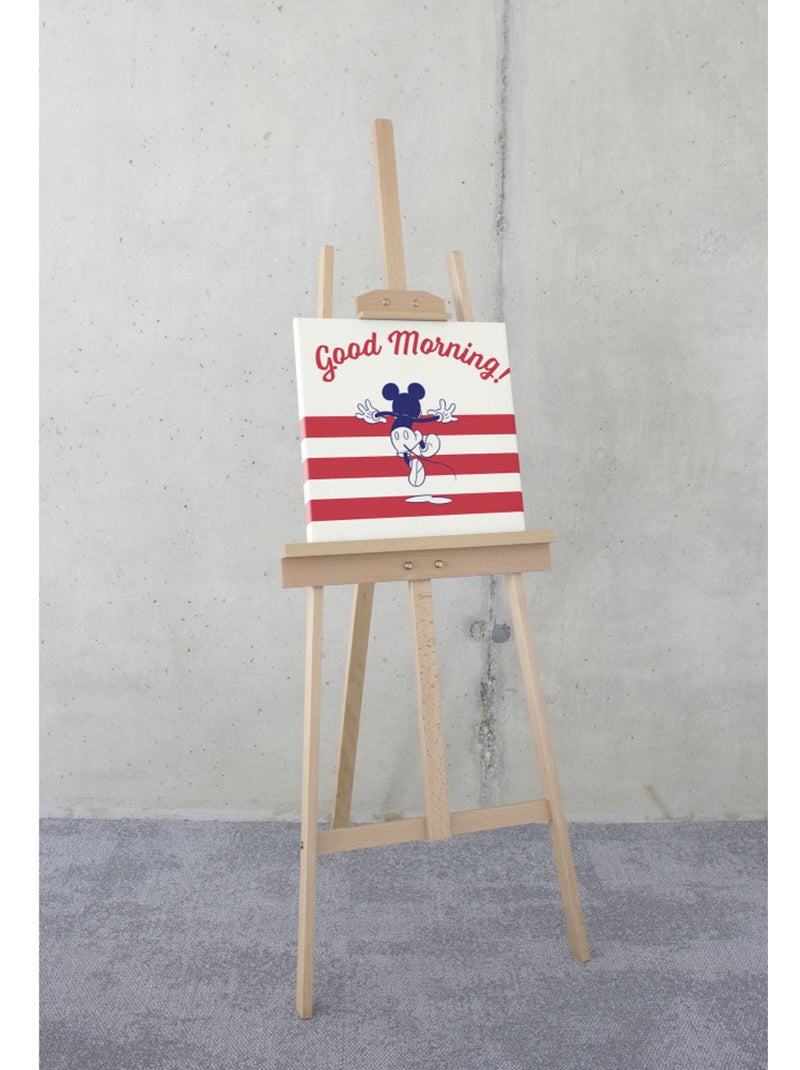 Tableau mural mickey good morning 40x40 cm Multicolore - Kiabi