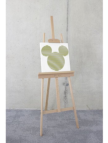 Tableau mural mickey horizontal stripes 40x40 cm