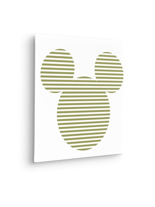 Tableau mural mickey horizontal stripes 40x40 cm - Kiabi